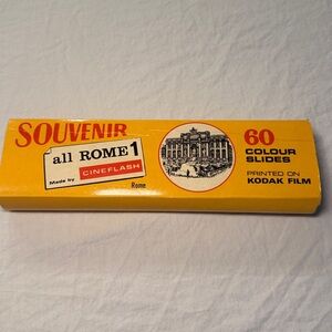 Cineflash Kodak Film Vintage 1960s All Rome 60 Colour Slides Souvenir EUC